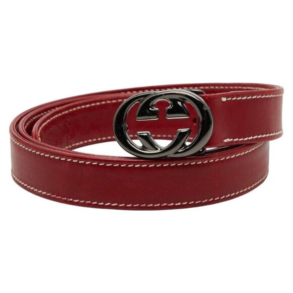 Gucci Belt Size 70 28 Red Leather main image 9